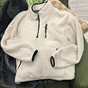 No Boundaries White Fleece Pullover